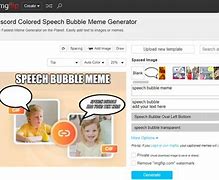 Image result for Text Bubble above Meme