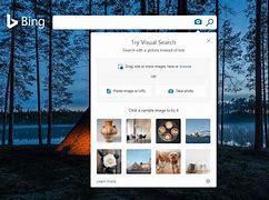 Risultato immagine per Bing Homepage Visual Search Ai