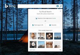 Bildergebnis für Bing Homepage Visual Search Ai