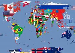 Image result for World Map and Flags