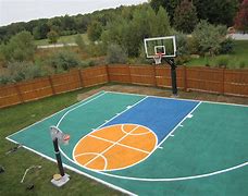 Image result for Nice Back Yard Basketball Court