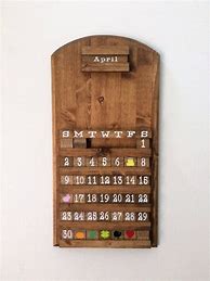 Image result for Wooden Wall Calendar Refills