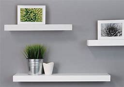 Image result for White Floating Box Shelves