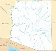 Image result for Arizona Map with Lakes