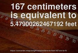 Image result for How Tall Is 167 Cm in Feet