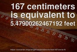 Image result for 167 Cm in Foot