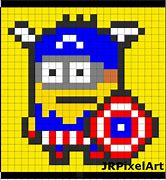 Image result for Minion Capitan America Pixel Art