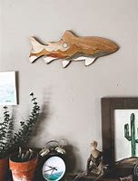 Image result for Hanging Wooden Fish Decor