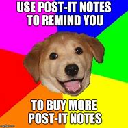 Image result for Post It Note Meme