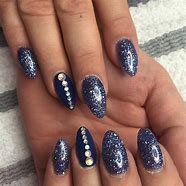 Image result for Blue Glitter Nail Designs