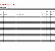 Image result for 5S Red Tag Log Book