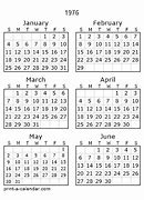 Image result for 1976 Callendar