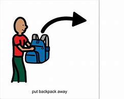 Image result for Put Away Backpack Clip Art