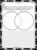 Image result for Compare Contrast Chart Printable