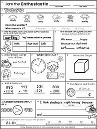 Image result for 2nd Grade Worksheets Printable Packets