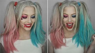 Image result for Harley Quinn Halloween Makeup