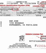 Image result for California DMV Vehicle Registration Card
