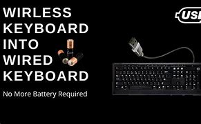 Image result for Wired Keyboard into Wireless