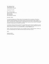 Image result for Resignation Letter with 30 Days Notice Period