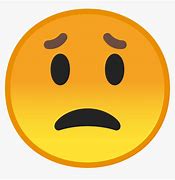 Image result for Worried Face Emoji No Background