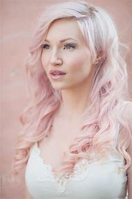 Image result for Girl with Blonde and Pink Hair