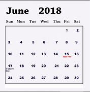 Image result for June 2018 Calendar with Holidays