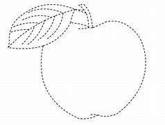 Image result for Preschool Apple Tracing