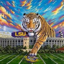 Image result for LSU Tigers Football Art