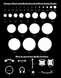 Image result for Piercing Jewelry Size Chart