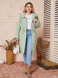 Image result for Shein Plus Size Winter Coats