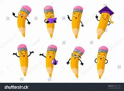 Image result for Pencil with Face Clip Art