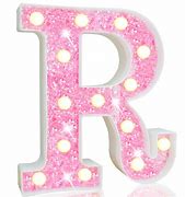 Image result for Pink Glitter Letter U