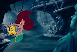 Image result for The Little Mermaid Ariel and Flounder Hug