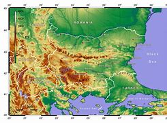 Image result for Bulgaria Physical Map