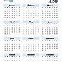 Image result for 1850 Calendar