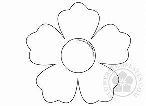 Image result for Printable Simple Flower Template