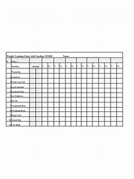 Image result for Blank Workout Chart