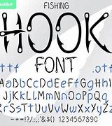 Image result for Fish Hook Font SVG