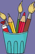 Image result for Arts and Crafts Supplies Cartoon