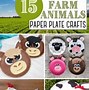 Image result for Paper Plate Farm Animals