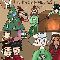 Image result for The Gaang in Christmas Hats