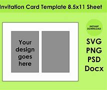 Image result for 8.5X11 Card