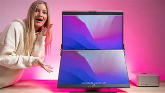 Image result for Dual Vertical Portable Monitor