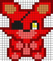 Image result for Foxy Pixel Art Grid
