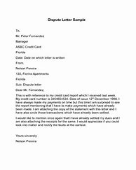 Image result for Dispute Resolution Letter Sample