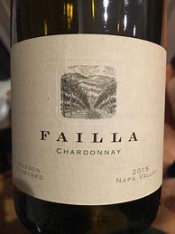 Image result for Failla Chardonnay Hudson