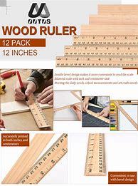 Image result for 12-Inch Wooden Ruler