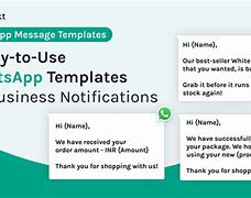 Image result for Different Whats App Business Chat Template Messages Images