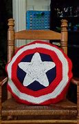Image result for Captain America Shield Crochet Pattern for Pillow