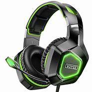 Image result for Green Headphones with Microphone